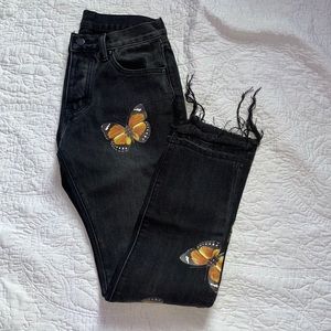 Butterfly jeans black denim